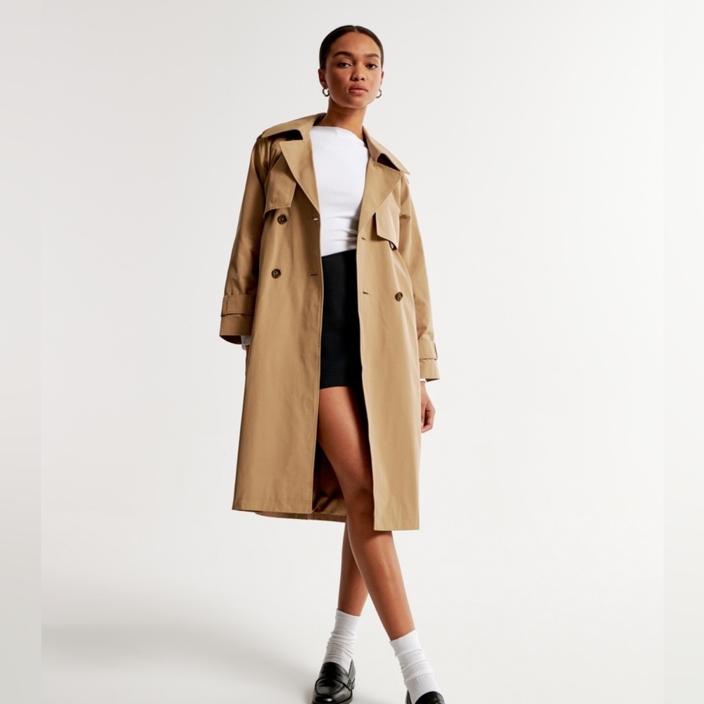 NWOT // Abercrombie - Oversized Trench Coat - Picture 2 of 7